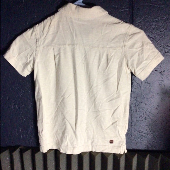 Boys button up short sleeve shirt TEA size 5 Dragon top button down 100% Cotton - Picture 2 of 3